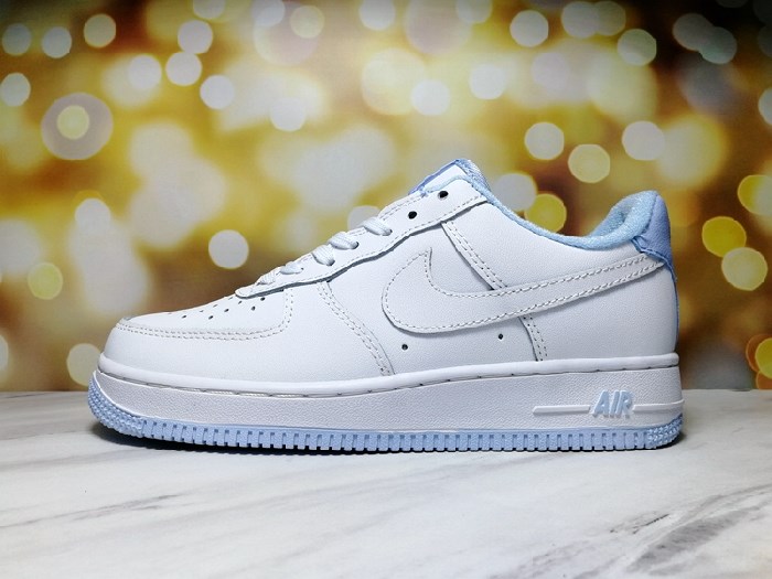 Women's Air Force 1 White/Blue Shoes 183